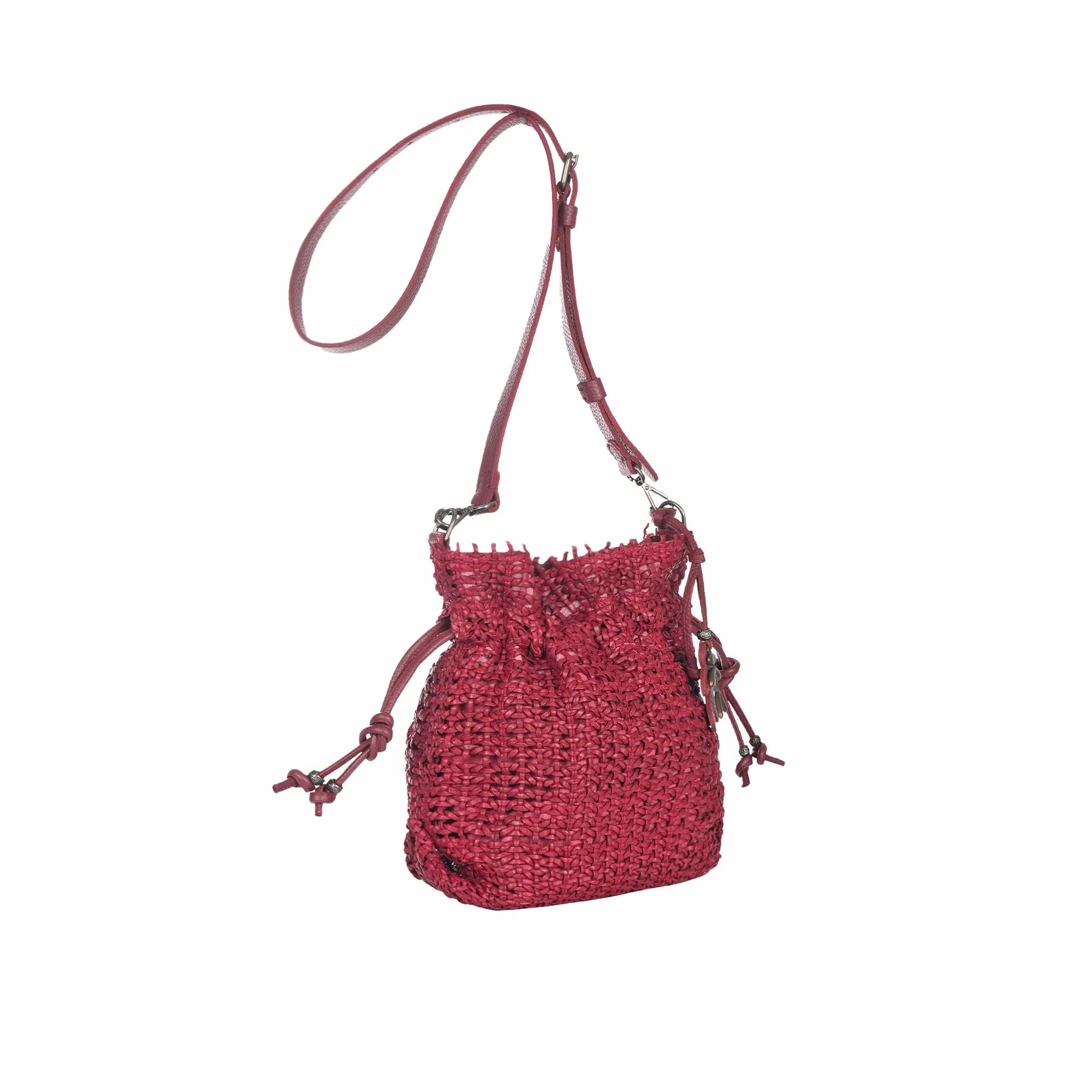 Floriana XS Burgundy Net Weave