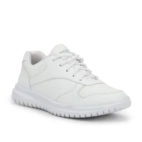 Force 10 White Lacing Uniform School Shoes For Kids SKOLPRO-L By Liberty