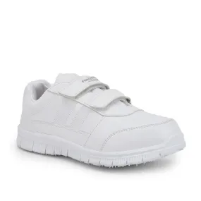 Force 10 White Non Lacing Uniform School Shoes For Kids GOLA-SCHV By Liberty