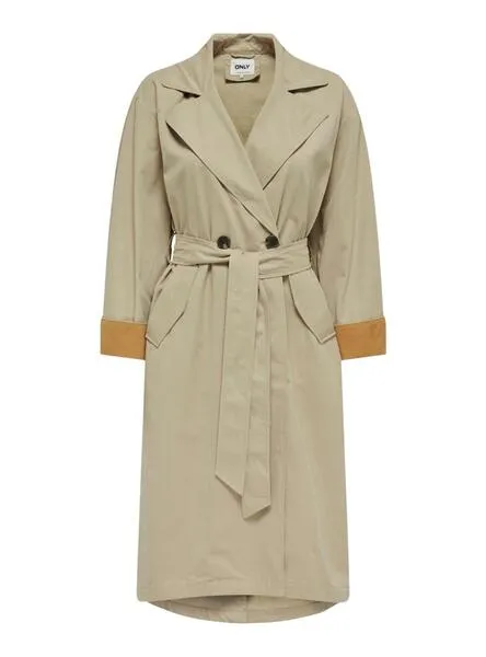 Gabardina Only Crystal Beige para Mujer