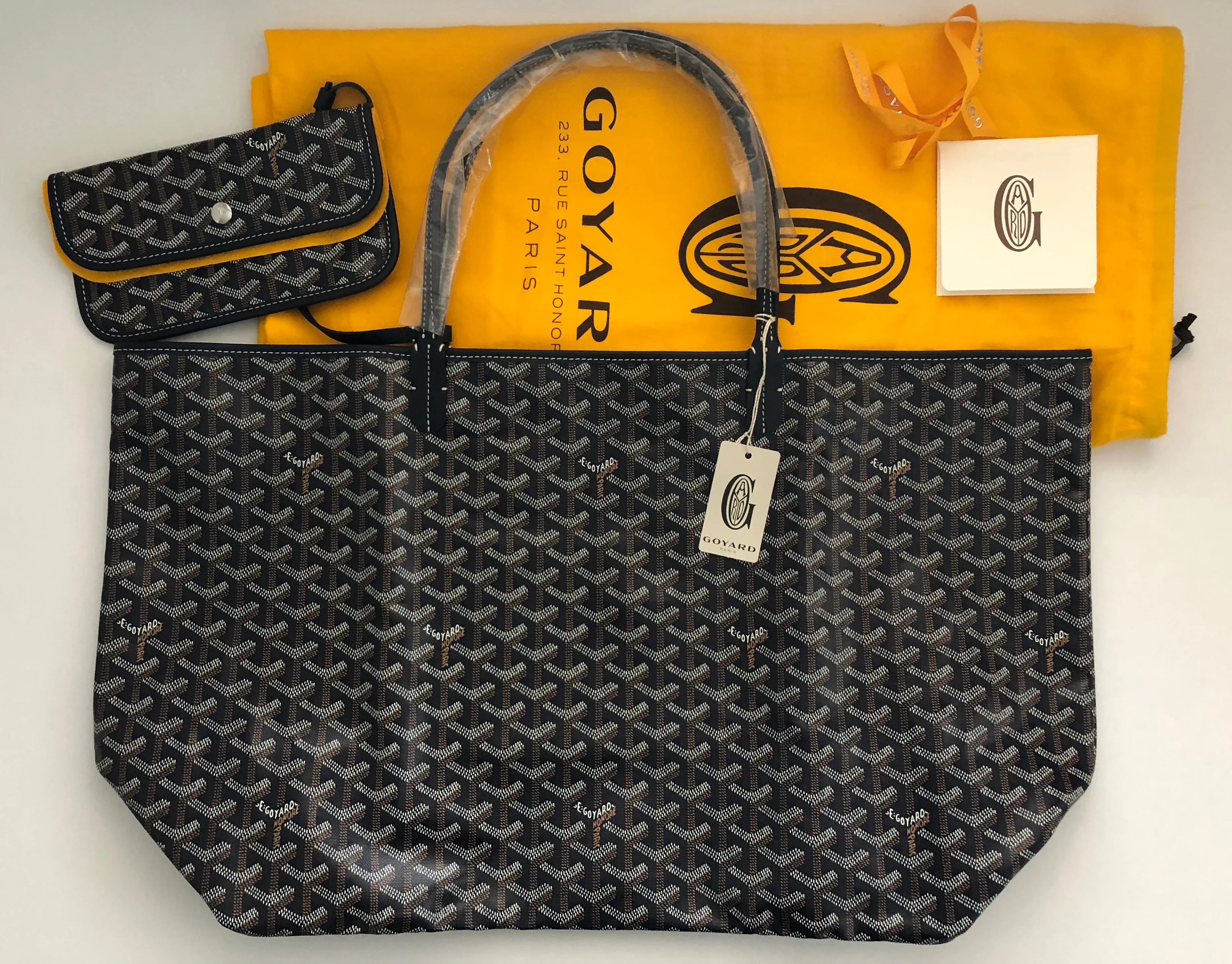 Goyard Navy Blue GM Tote - New with Tags