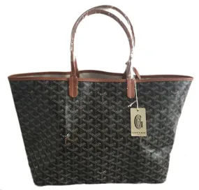 Goyard St. Louis Black Tan PM New With Tags