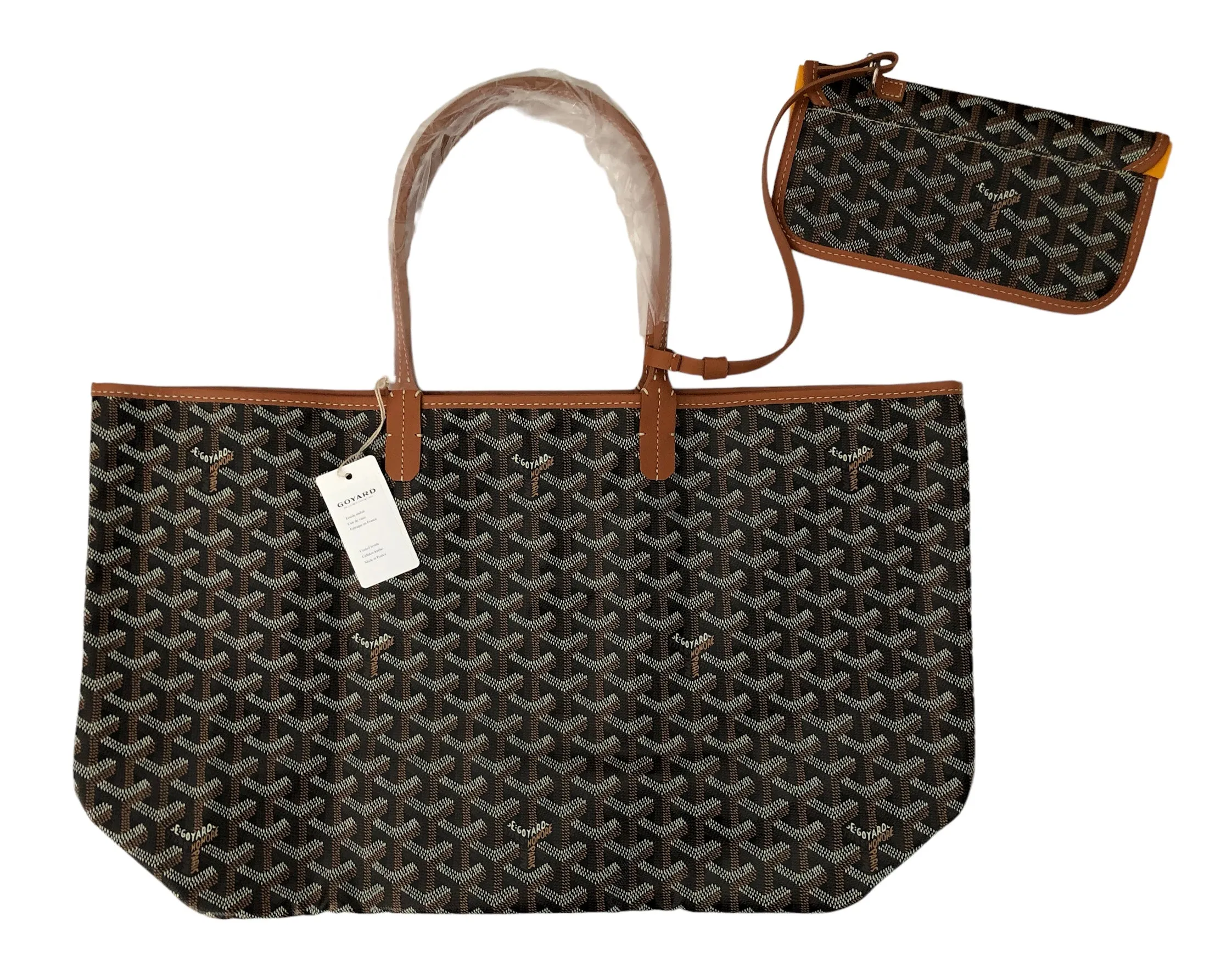 Goyard St. Louis Black Tan PM New With Tags