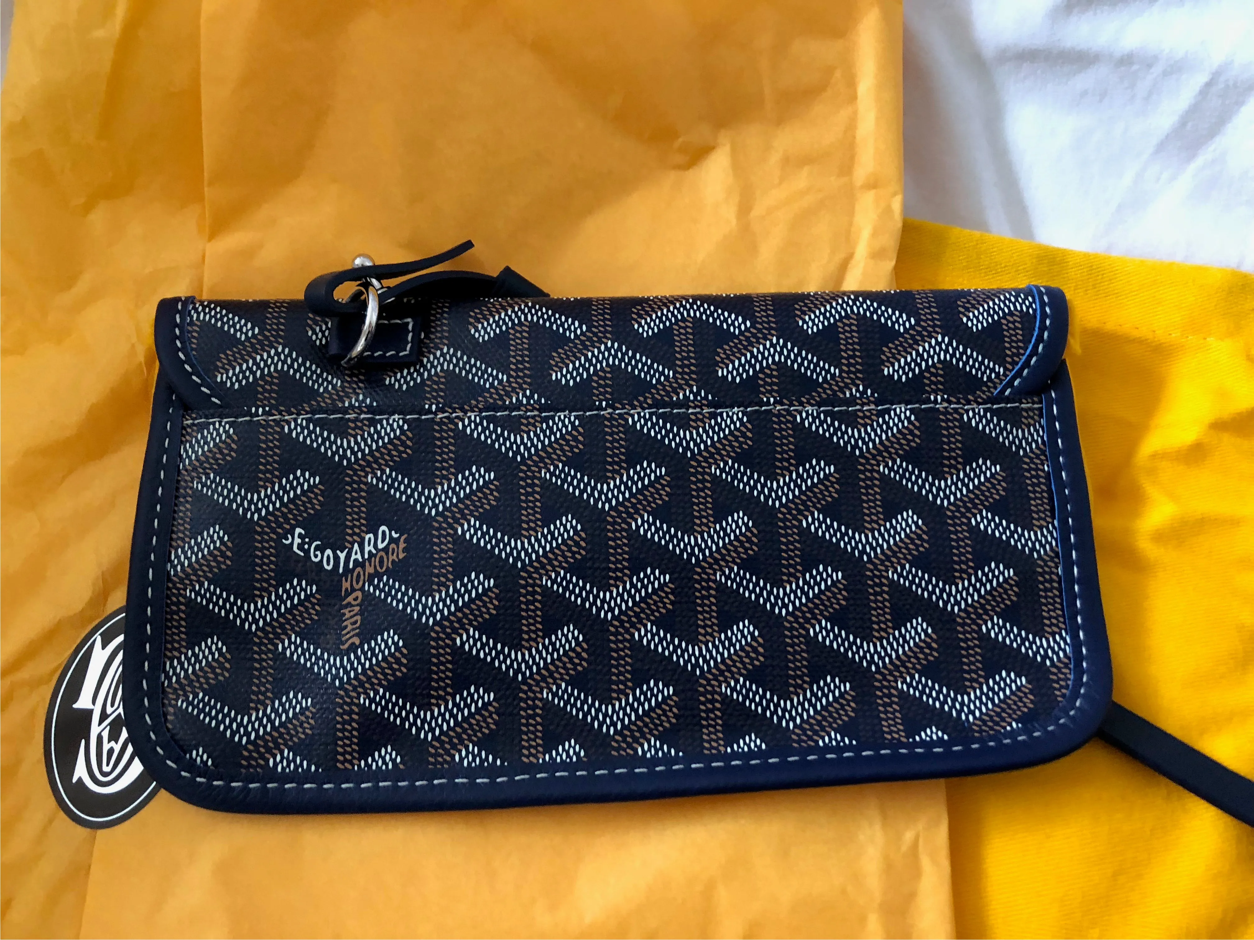 Goyard St. Louis Navy Blue PM Tote - New with Tags