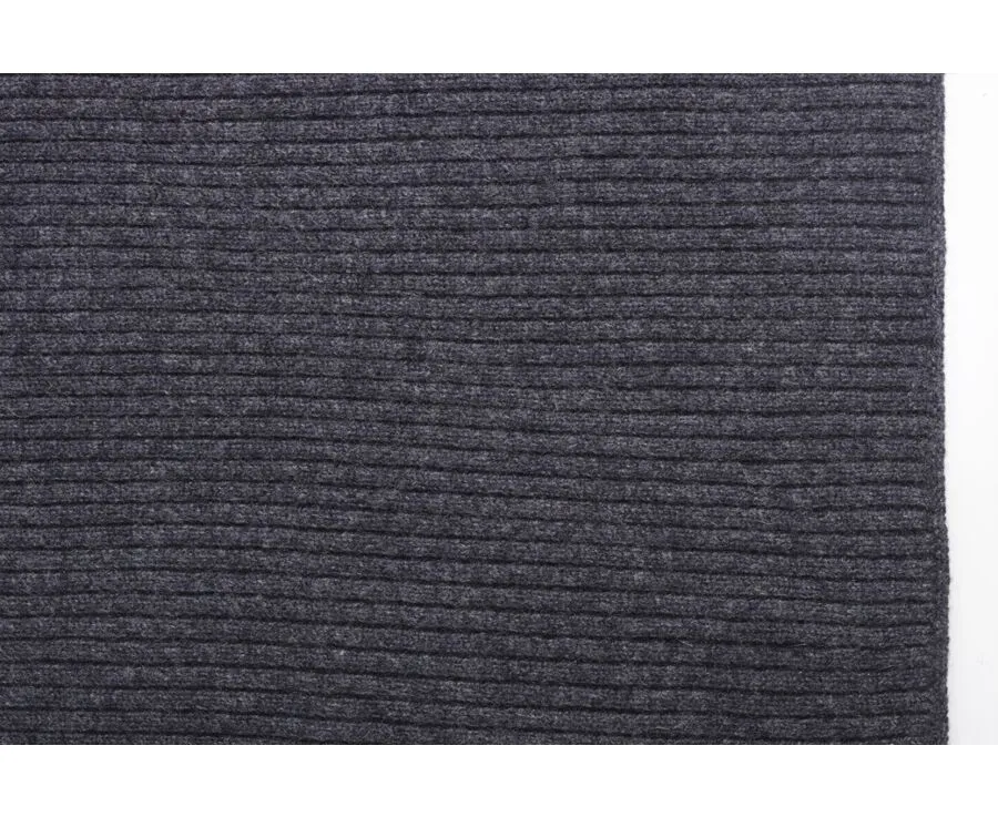 Grey Anthracite Melange Lambswool Scarf