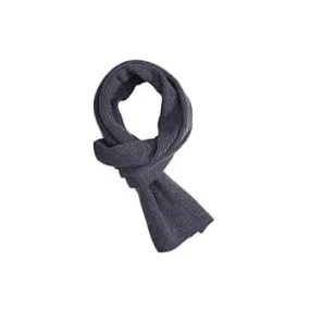 Grey Anthracite Melange Lambswool Scarf