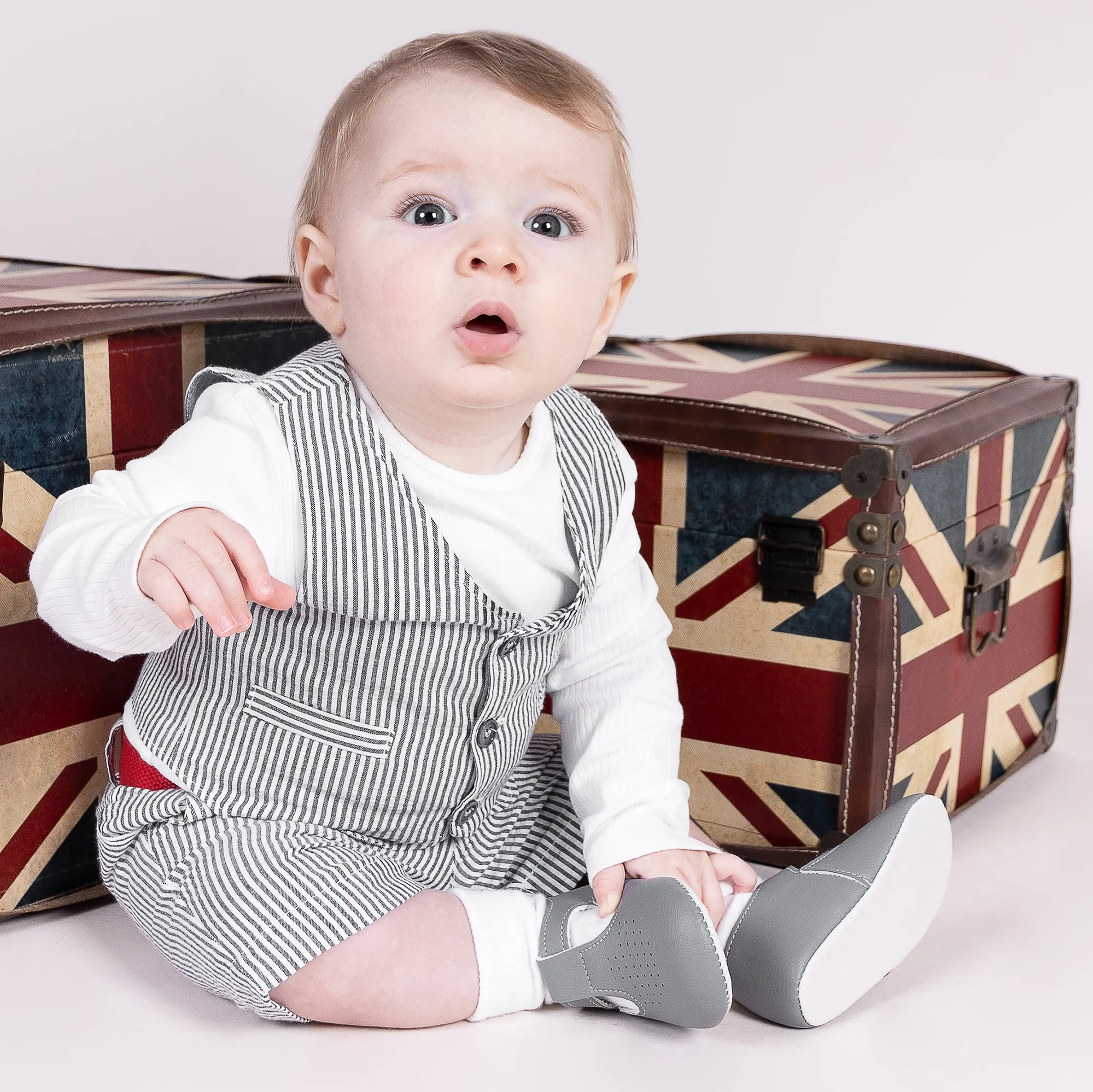 Grey Pre-Walker Baby Shoes