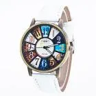 Harajuku Graffiti Pattern Analog Quartz Wrist Watches For Women Men Saat Relojes mujer Ladies Watch Feida