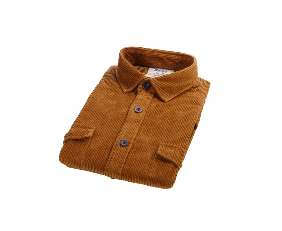 Hazelnut Corduroy over shirt - VICTORIN