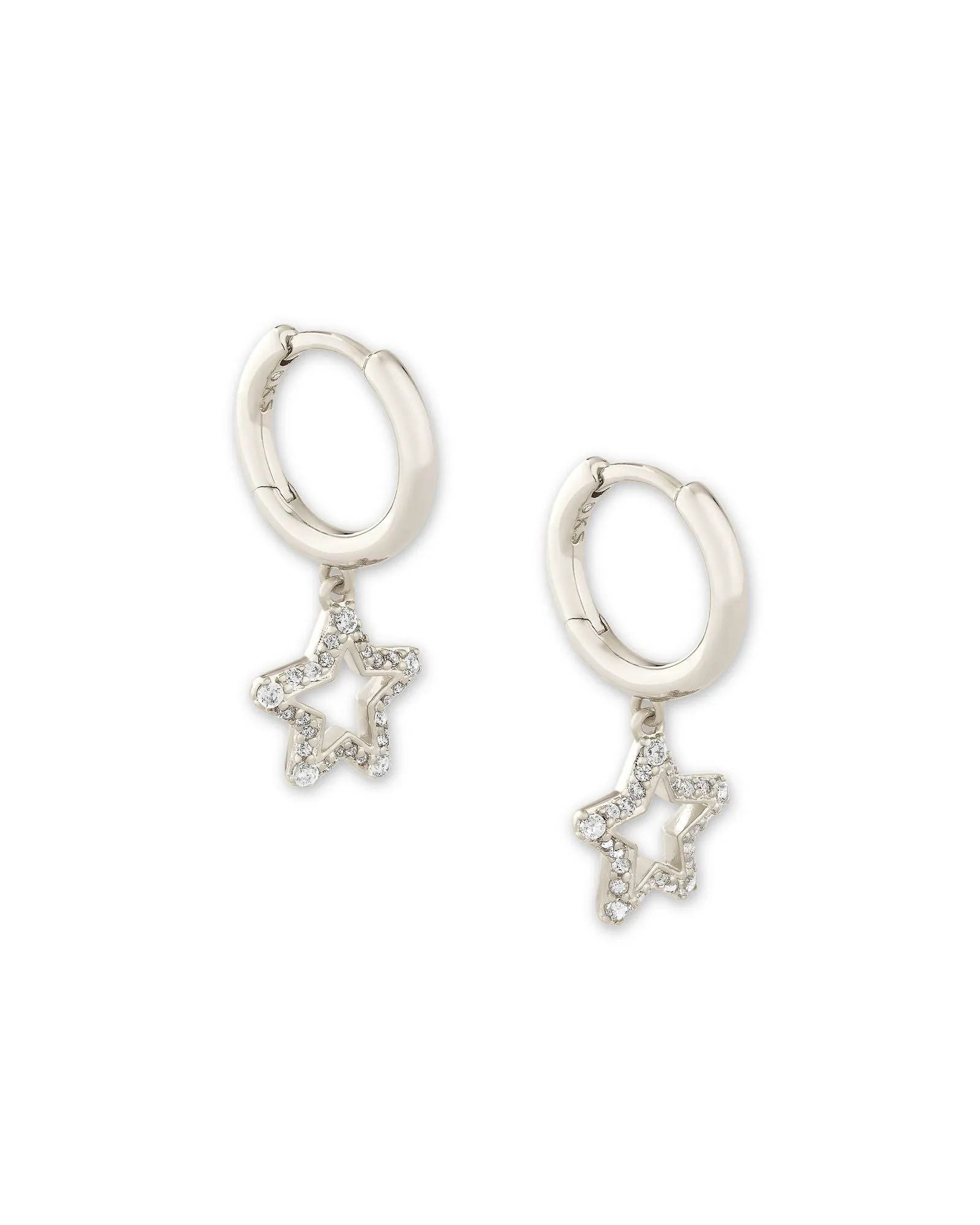 Kendra Scott Star Crystal Huggie Earrings