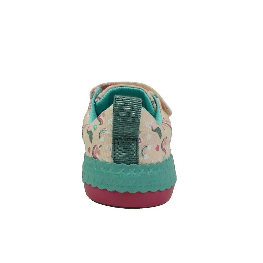 Kids Clarks Foxing Myth Kids | Pink Multi | Childrens Riptape Shoes