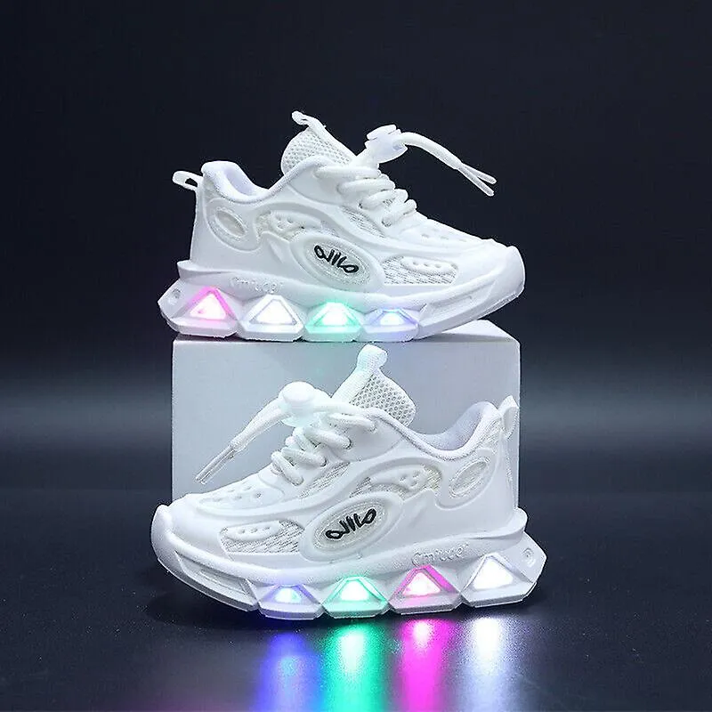 Kids Girls Boys Toddler Luminous Trainers Shoes Led Light Up Flash Sneakers