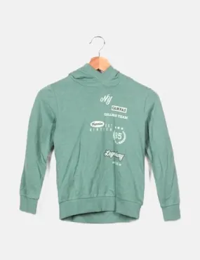 KIDS ONLY Sudadera verde capucha