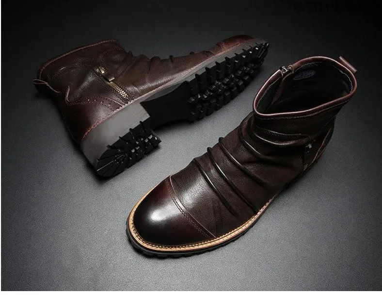 Leather shoes for men