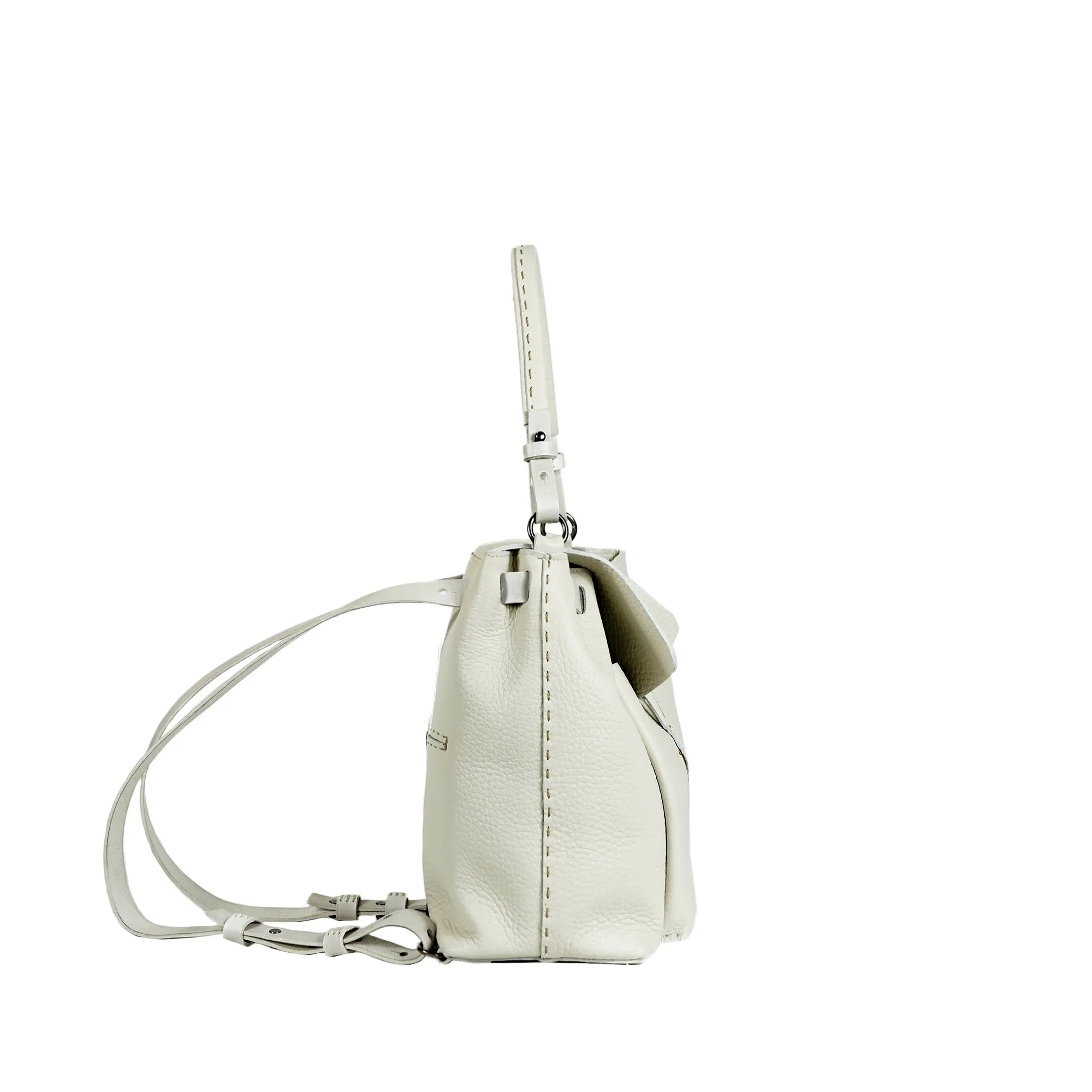 Marika Rhino Chalk White Backpack Small Sizing