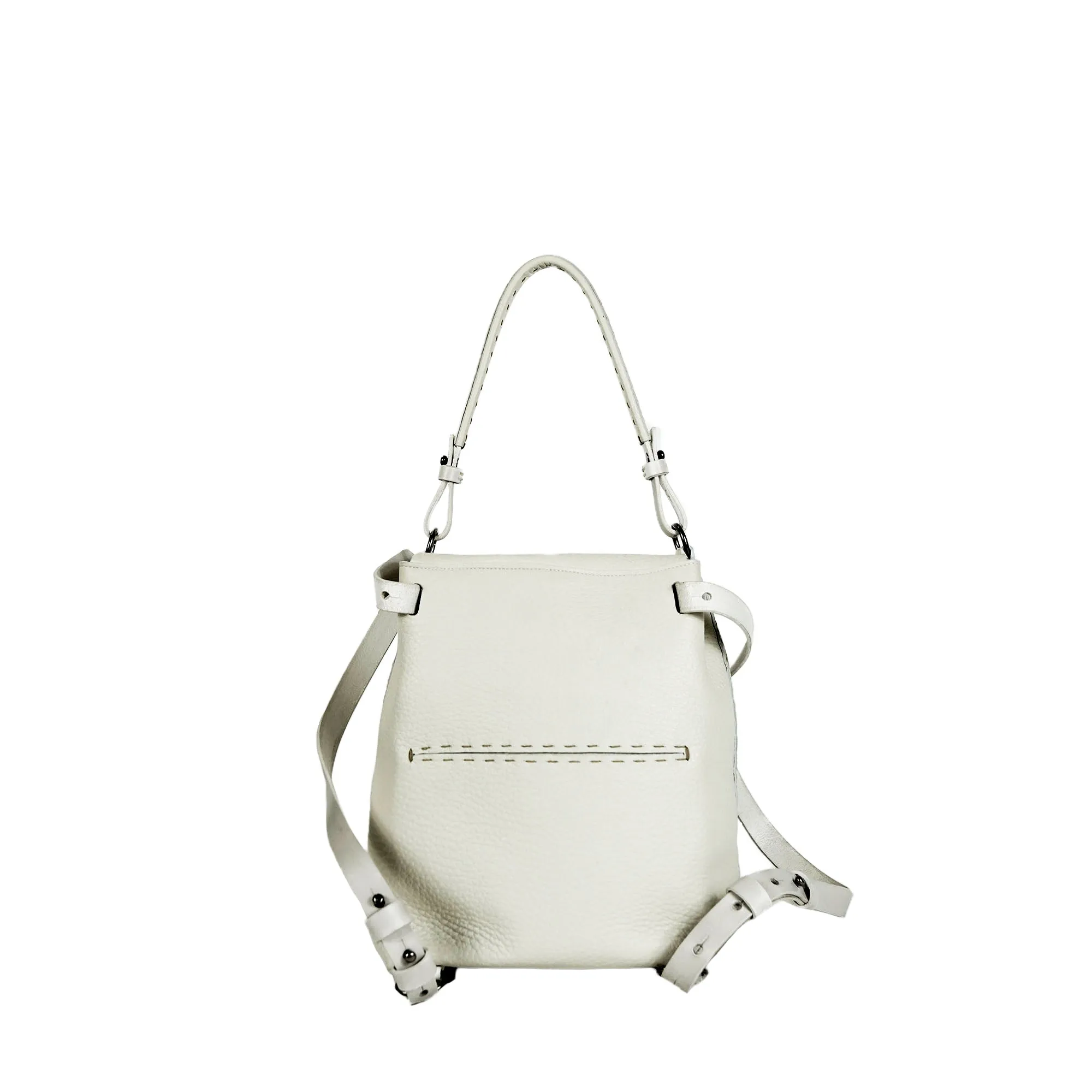 Marika Rhino Chalk White Backpack Small Sizing