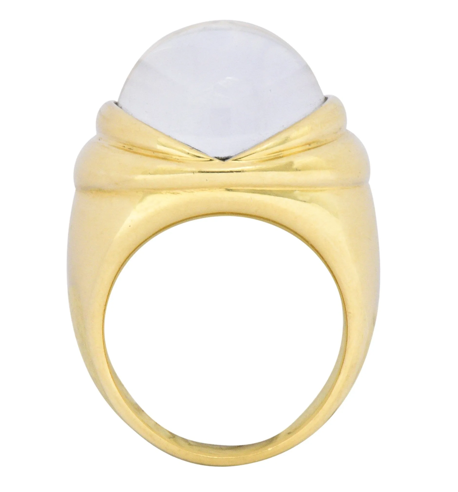 Mauboussin Paris Luminous Rock Crystal Diamond 18 Karat Gold Ring