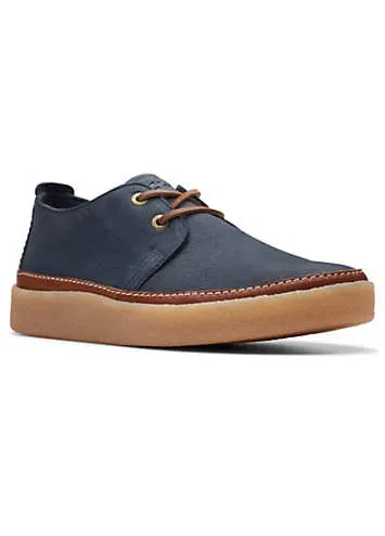 Men’s Navy Nubuck Clarkwood Low Shoes by Clarks | Look Again