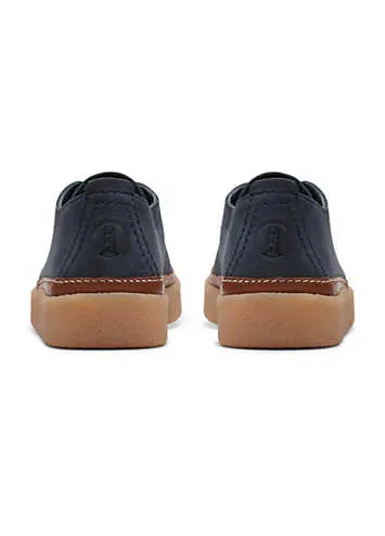 Men’s Navy Nubuck Clarkwood Low Shoes by Clarks | Look Again