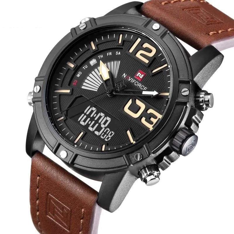 Men's Luxury LED Quartz Analog Sports Alloy Military Watches