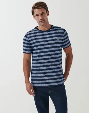 Men's Rushton Marl Stripe T-Shirt from Crew Clothing Company