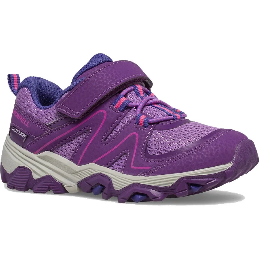 Merrell Kids Girls Trail Quest Jr. Velcro Shoes- Berry