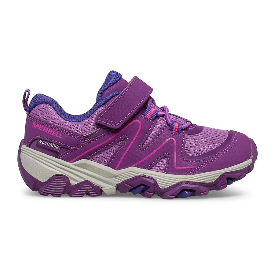 Merrell Kids Girls Trail Quest Jr. Velcro Shoes- Berry