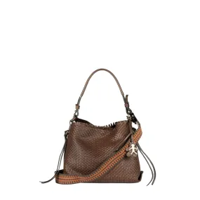 Minerva S Soft Brown Handbag by Intreccio