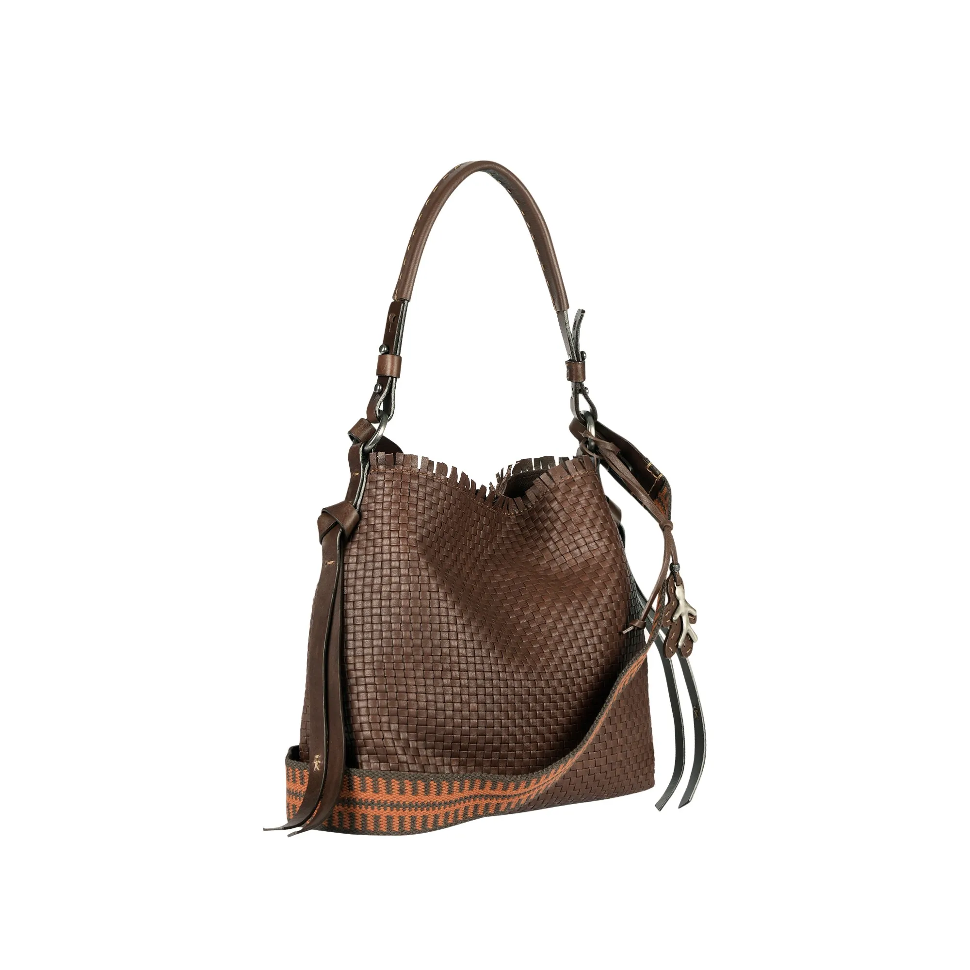 Minerva S Soft Brown Handbag by Intreccio