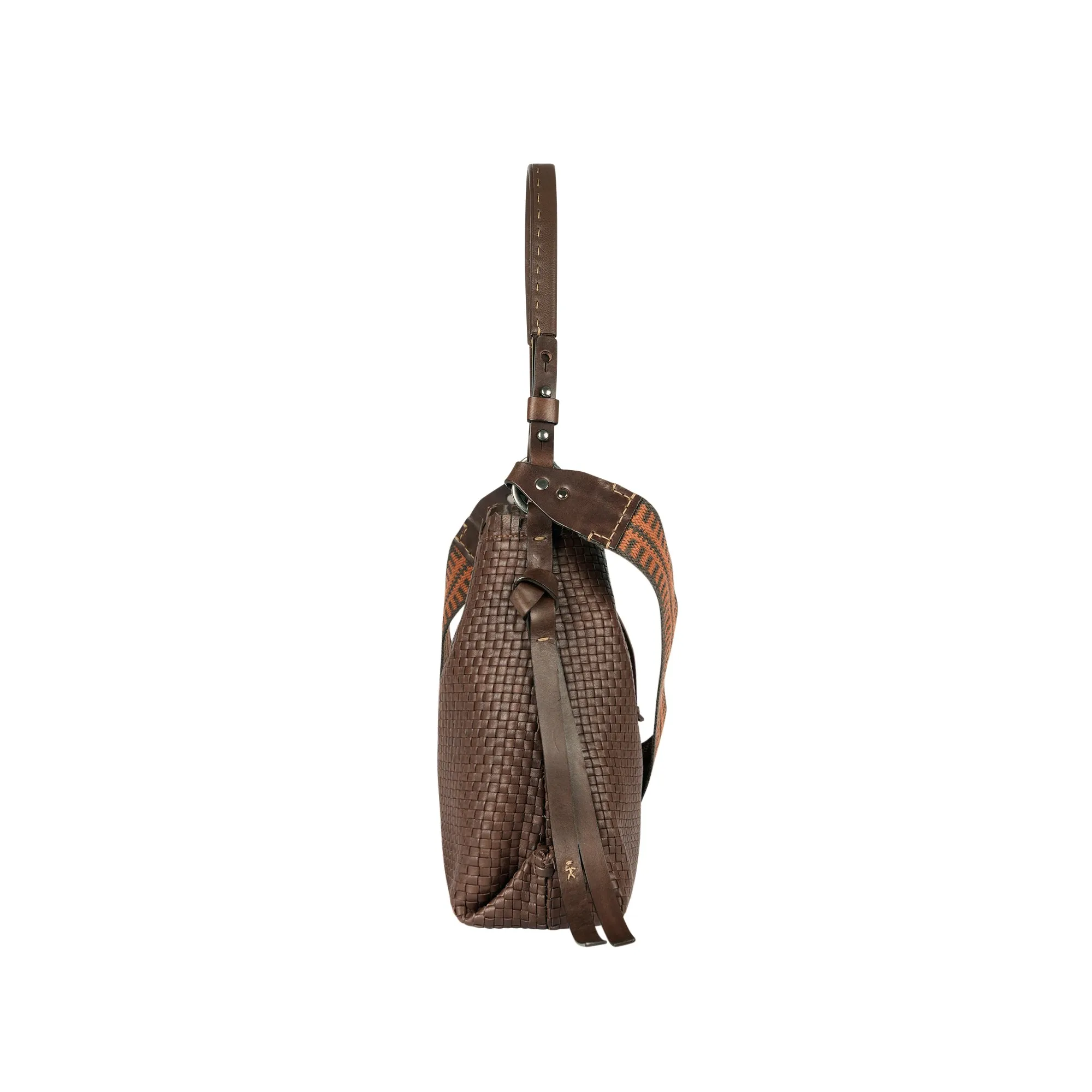 Minerva S Soft Brown Handbag by Intreccio