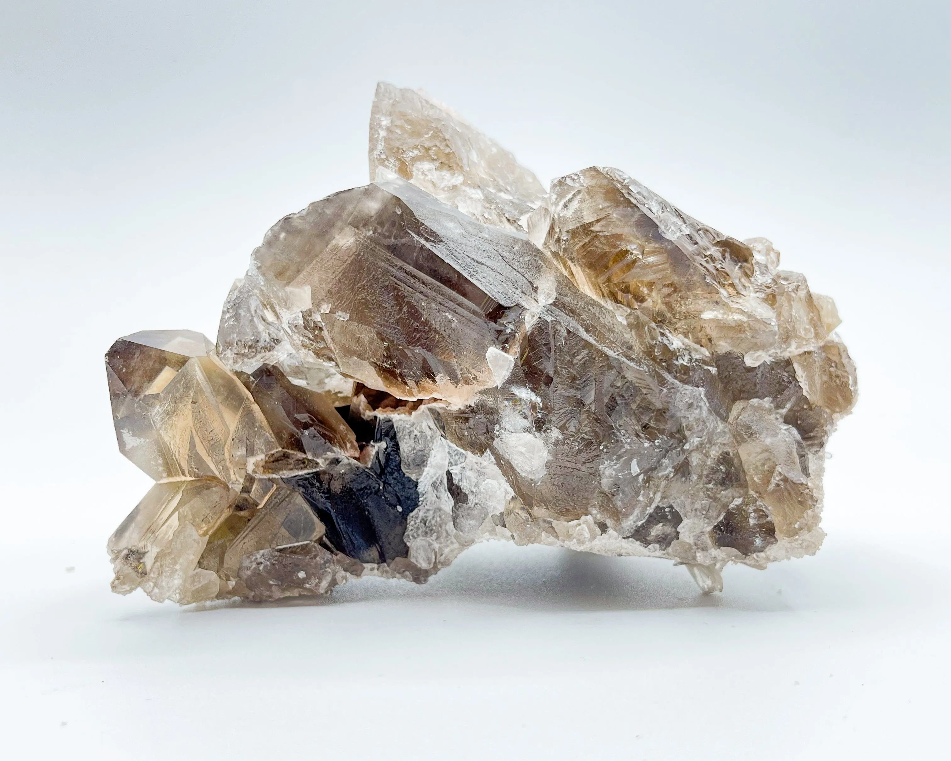 Natural Phantom Smoky Quartz Specimen.