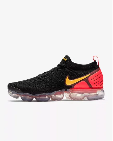 Nike Air Vapormax Flyknit 2 Laser Orange Black Shoes Sneakers Men Sale Size US 7, 8, 8.5, 9, 10, 11