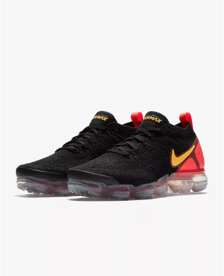 Nike Air Vapormax Flyknit 2 Laser Orange Black Shoes Sneakers Men Sale Size US 7, 8, 8.5, 9, 10, 11