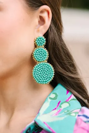 One Green Beaded Earrings | Shop Now!