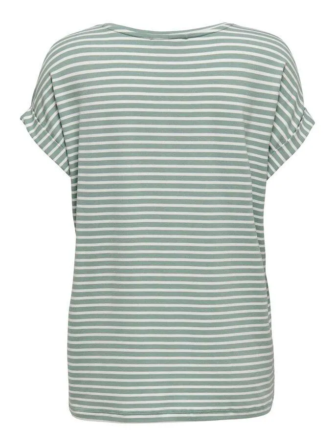 ONLMOSTER STRIPE S/S TOP JADEITE-Y