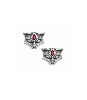 Pendientes gato egipcio guerrero protector Sacred Cat Swarovski studs E406