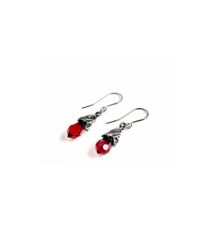 Pendientes lagrimas de cristal rojo de Swarovski Alchemy Empyrean Tear E437R