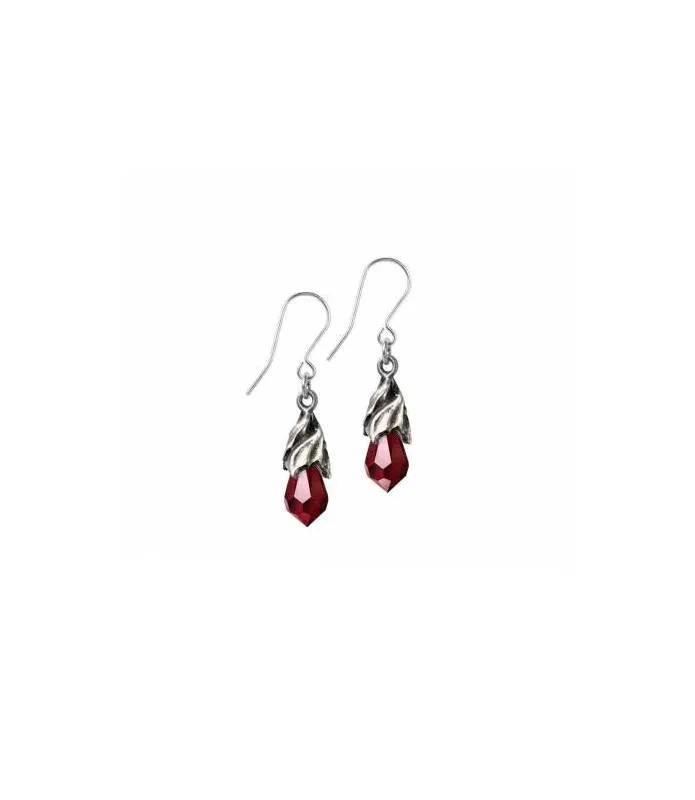 Pendientes lagrimas de cristal rojo de Swarovski Alchemy Empyrean Tear E437R