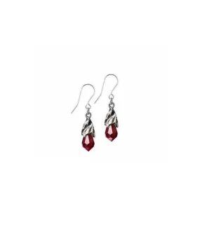 Pendientes lagrimas de cristal rojo de Swarovski Alchemy Empyrean Tear E437R