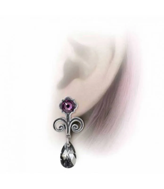 Pendientes Regiis Martyris lady Jane con cristal Swarovski Alchemy droppers E420