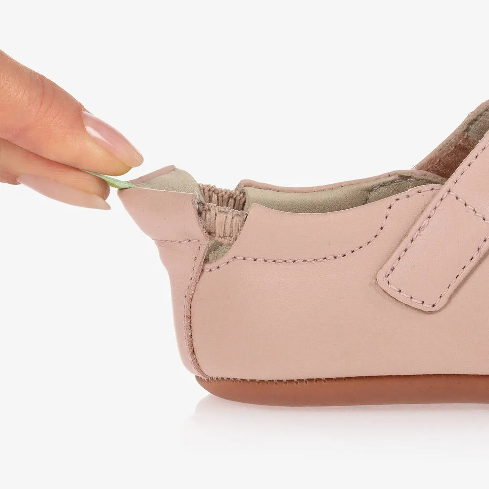 Pink Leather Baby Shoes 