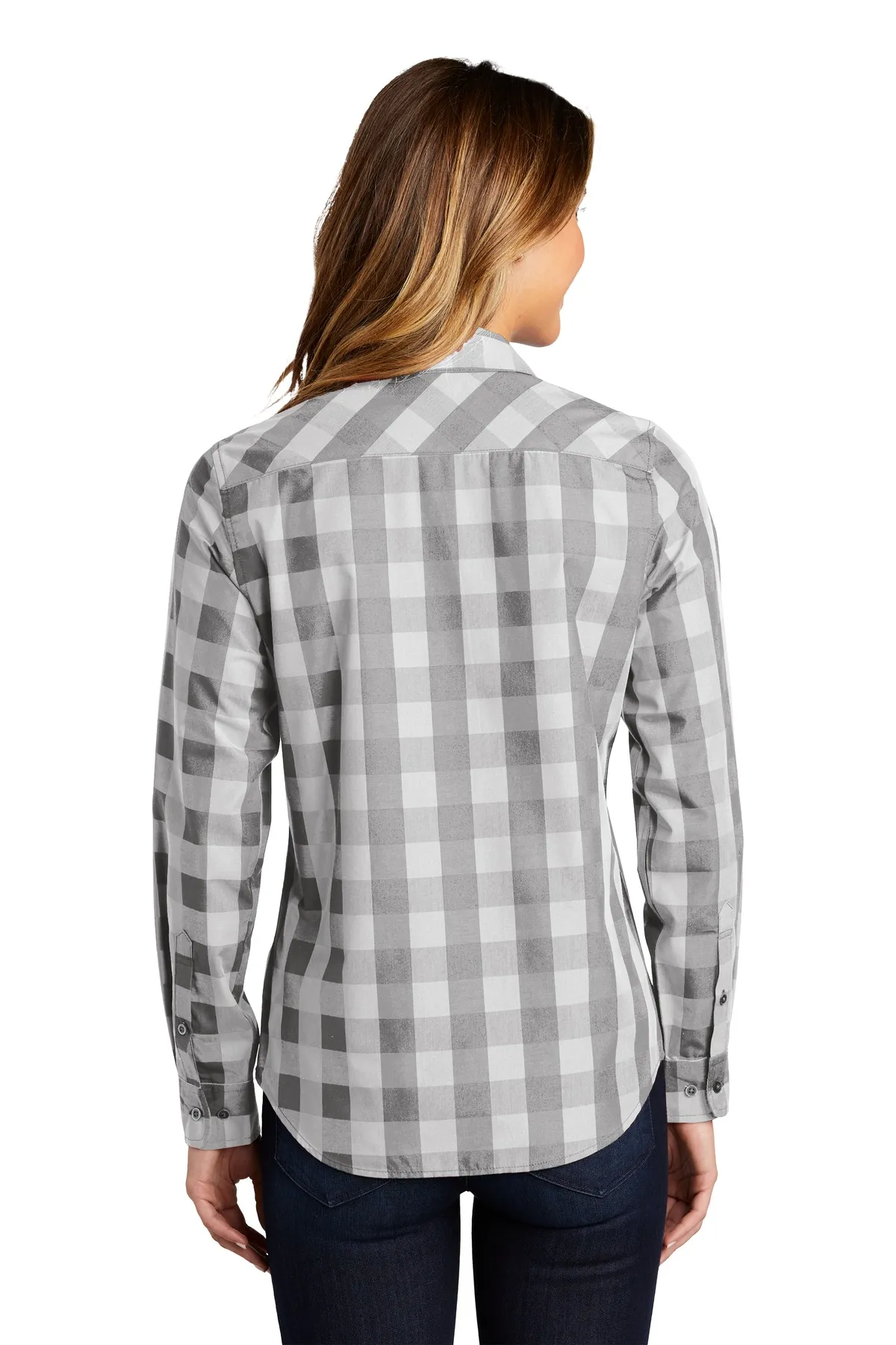 Port Authority Clothing LW670 Port Authority    Ladies Everyday Plaid Shirt SKU: LW670