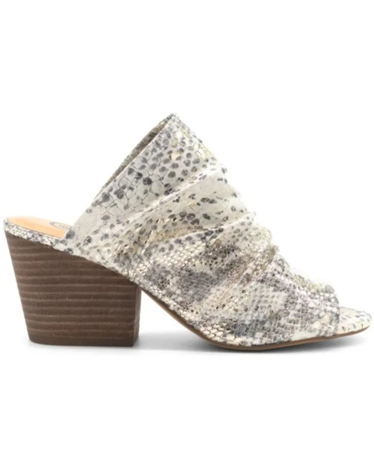 Product Name:  Golo Shoes Women's Landon Snake Print Open Toe Mule