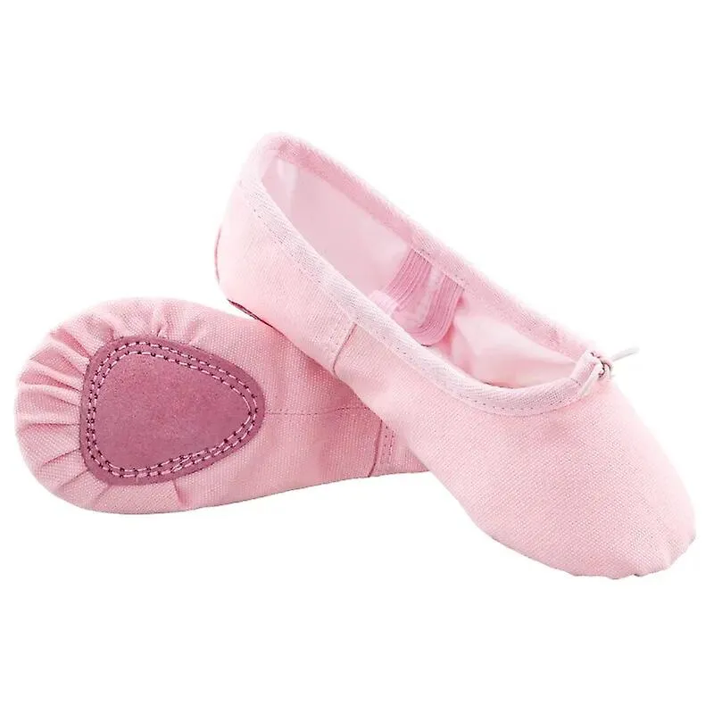 Professional Child Girls Kids Cotton Canvas Soft Ballet Dance Practice Shoes Gym  Ballet Slippers