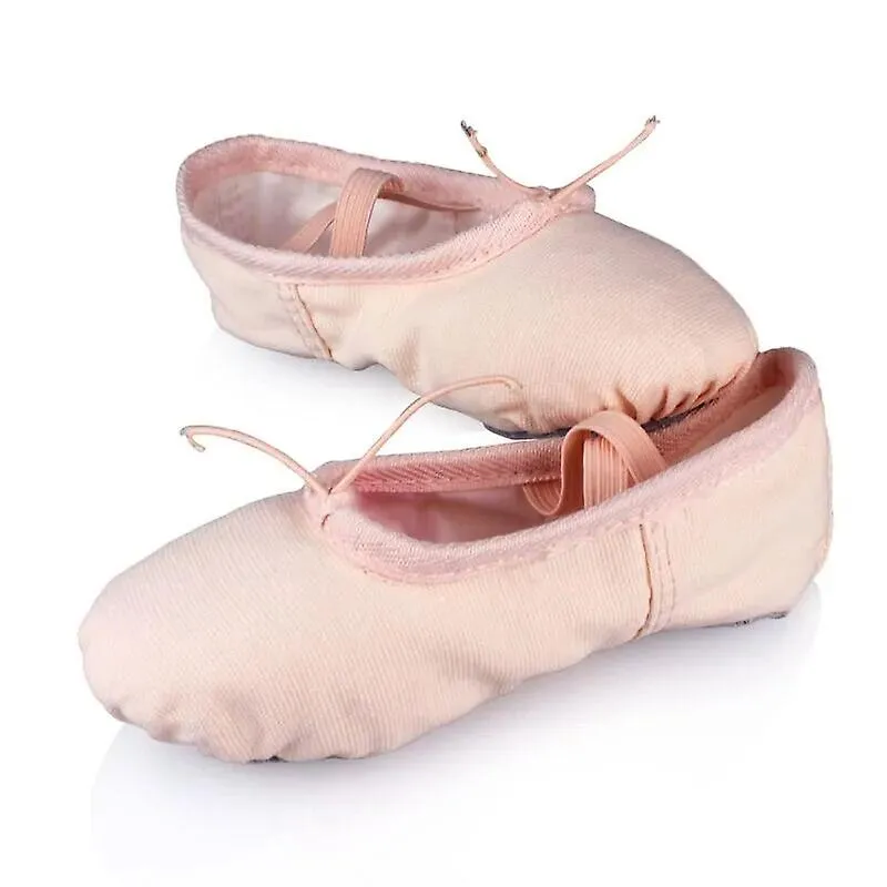 Professional Child Girls Kids Cotton Canvas Soft Ballet Dance Practice Shoes Gym  Ballet Slippers