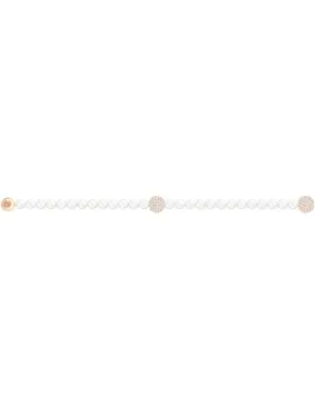 pulsera swarovski remix collection crystal pearl strand rose