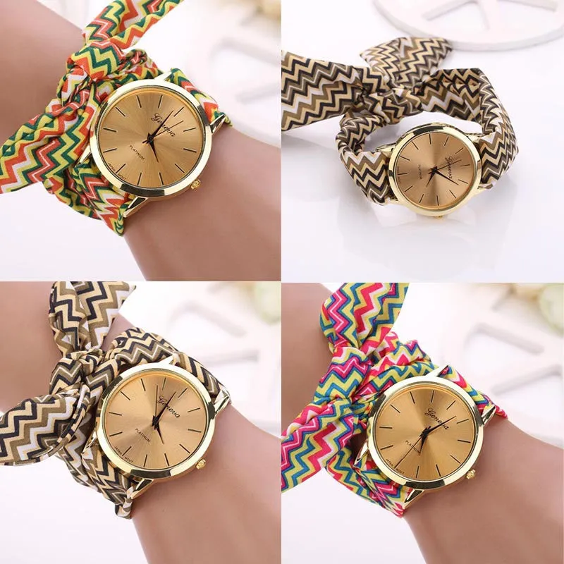 quartz GENEVA watch Leopard color women Wristwatches time women dress watches relogios femininos