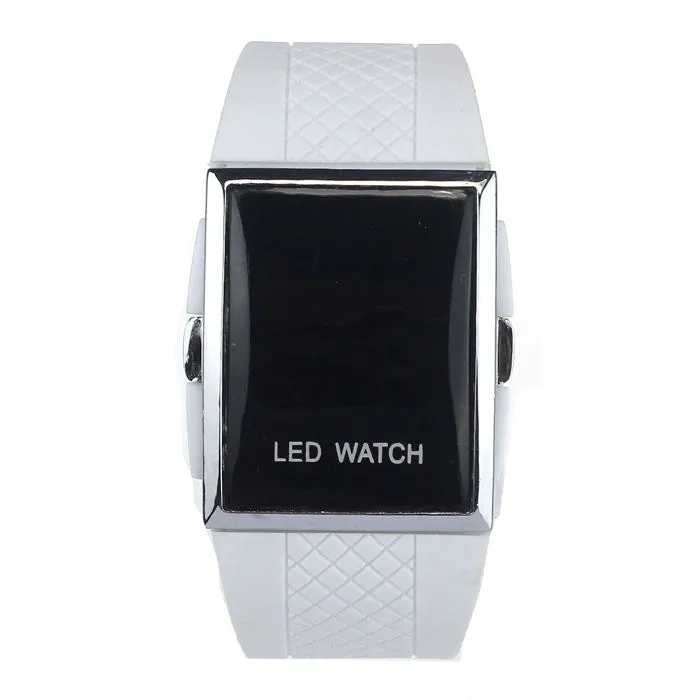 Relojes Men Luxury Watch LED Alarm Date Digital Watches Women Men Sports Gel boy Relogio Clocks White