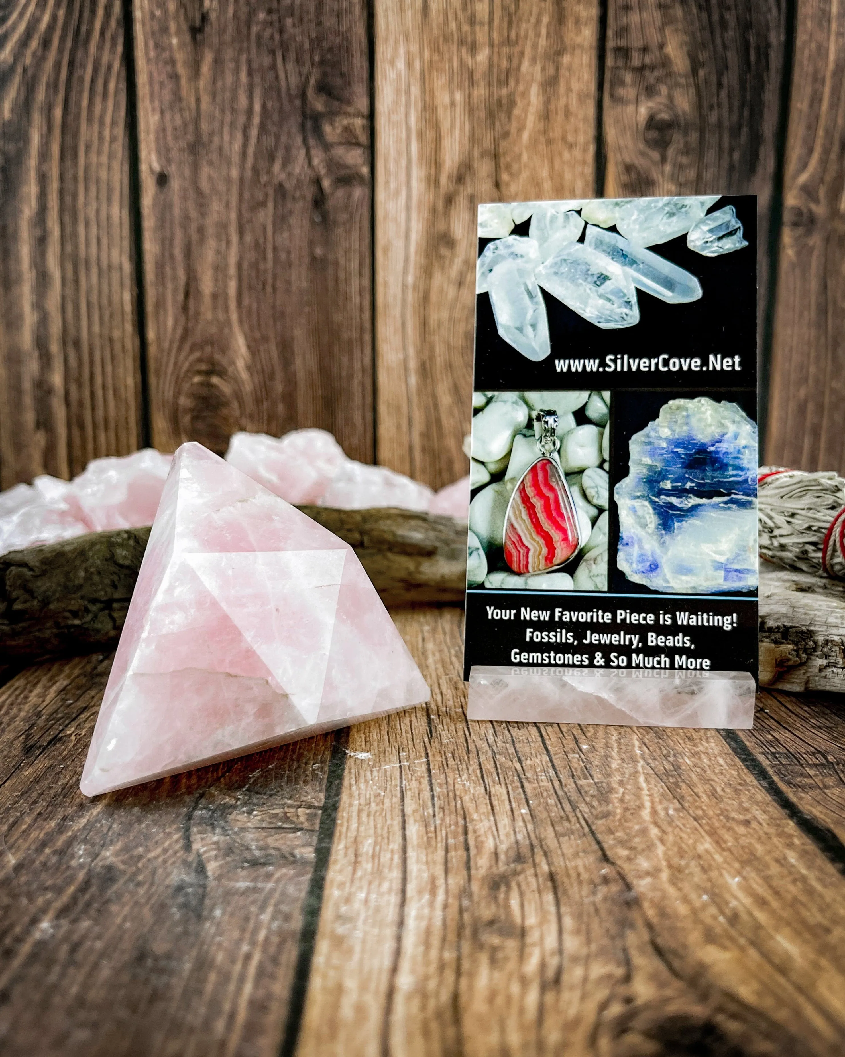 Rose Quartz Triangle