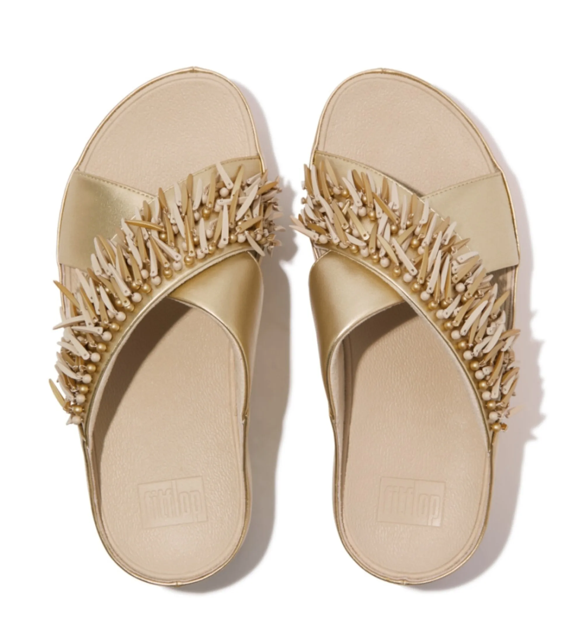 Sandalias Rumba Beaded dorado